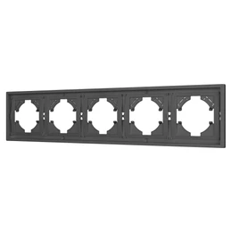 Фото #1 товара Рамка пластиковая FRM-TENDO-SFPL-5-GR (Arlight, Матовый графитовый)