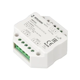 Фото #1 товара INTELLIGENT ARLIGHT Релейный модуль SMART-SWITCH-701-72-PS-IN  (230V, 1x3A, 2.4G) (IARL, IP20 Пластик, 5 лет)