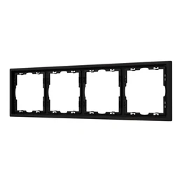 Фото #1 товара Рамка пластиковая FRM-NOBE-SFPL-4-BK (Arlight, Черный оникс)