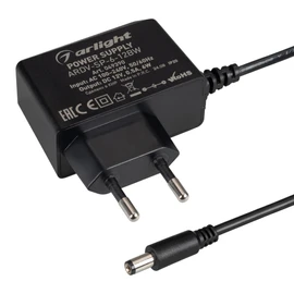 Фото #1 товара Блок питания ARDV-SP-6-12BW (12V, 0.5A, 6W) (Arlight, Адаптер, 5 лет)