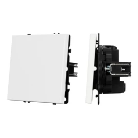 Фото #1 товара Механизм выключателя одноклавишный перекрёстный SWT-NOBE-MKX1-SFPL-WH (230V, 10A) (Arlight, Белый кварц)