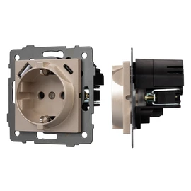 Фото #1 товара Механизм розетки с USB зарядкой SCT-MUAC-PL-GD-V (250V, 16A) (Arlight, -)