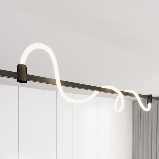 Фото #2 товара Светильник ART-APRIORI-TUBE-ELASTIC-R38-L1000-12W Warm3000 (BK, 360 deg, 48V) (Arlight, IP20 Металл, (Arlight, IP20 Металл, 3 года)