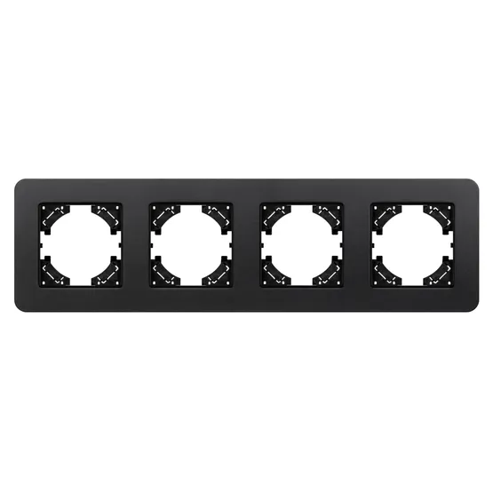 Фото #3 товара Рамка алюминиевая FRM-AKIRY-SFAL-4-BK (Arlight, -)