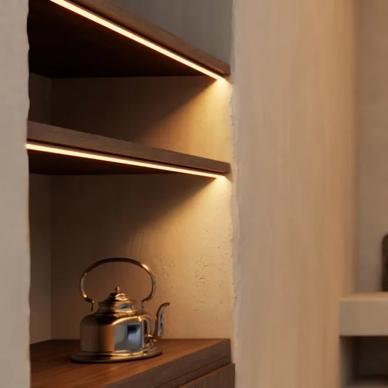 Фото #5 товара Профиль LINE-D-1515-2000 SQUARE ANOD (Arlight, Алюминий)