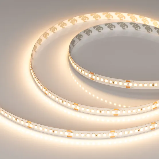 Фото #1 товара Светодиодная лента RT-A192-10mm 24V Warm2700 (17.6 W/m, IP20, 2835, 5m) (Arlight, высок.эфф.150 лм/Вт)