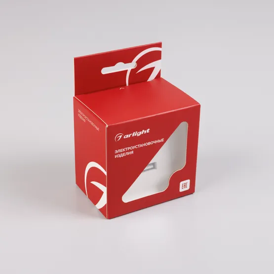 Фото #4 товара Механизм USB розетки SCT-TENDO-MUAC-SFPL-WH (5V, 3A, QC3) (Arlight, Матовый белый)