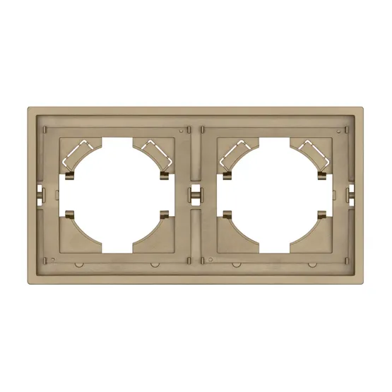 Фото #3 товара Рамка пластиковая FRM-TENDO-SFPL-2-GD (Arlight, Матовый песочный)