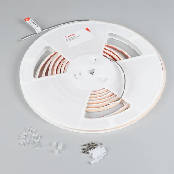 Фото #2 товара Светодиодная лента герметичная COB-PSW-X480-6mm 24V Warm3500 (8 W/m, IP67, 5m) (Arlight, -)
