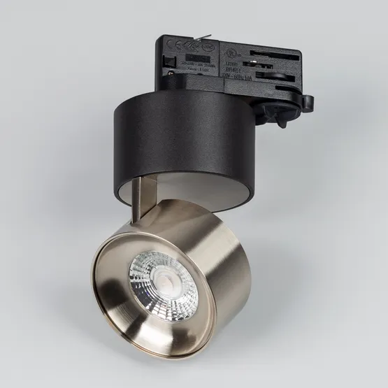 Фото #3 товара Светильник SP-PLURIO-TRACK-4TR-R77-9W Day4000 (BK-NI, 36 deg, 230V) (Arlight, IP20 Металл, 3 года)