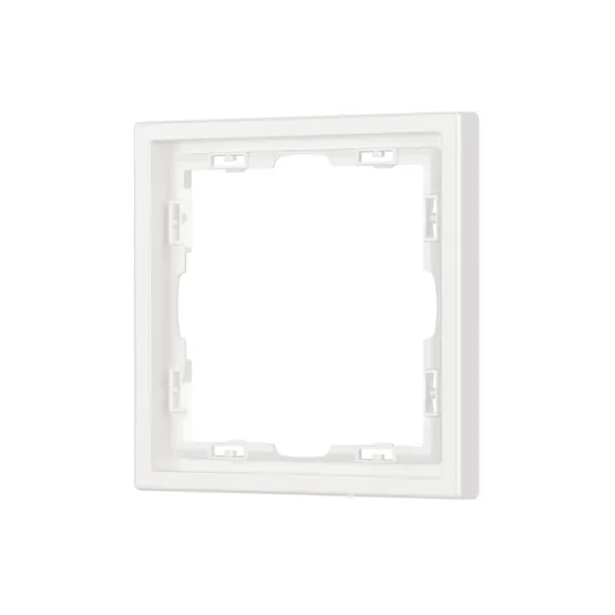 Фото #1 товара Рамка пластиковая FRM-NOBE-SFPL-1-WH (Arlight, Белый кварц)