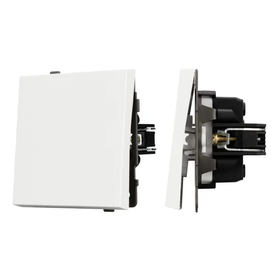 Фото #1 товара Механизм выключателя одноклавишный проходной SWT-TENDO-MKP1-SFPL-WH (230V, 10A) (Arlight, Матовый белый)