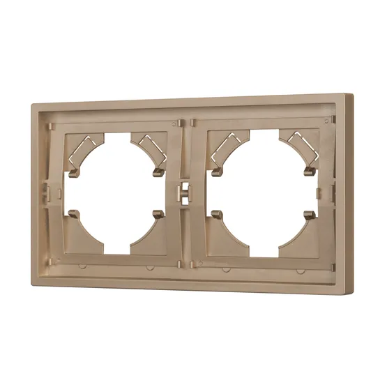 Фото #1 товара Рамка пластиковая FRM-TENDO-PL-2-GD (Arlight, Песочный)