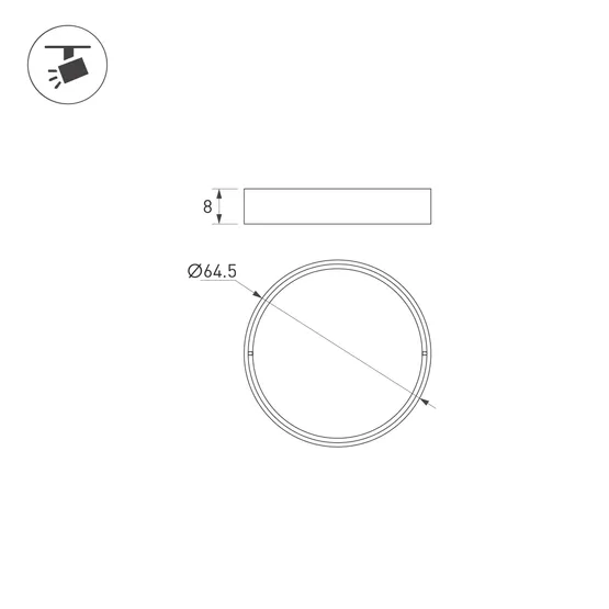 Фото #4 товара Светофильтр LGD-ARTIFACT-COLORFUL-FIX-ZOOM-R65 (BK-GN) (Arlight, Металл)