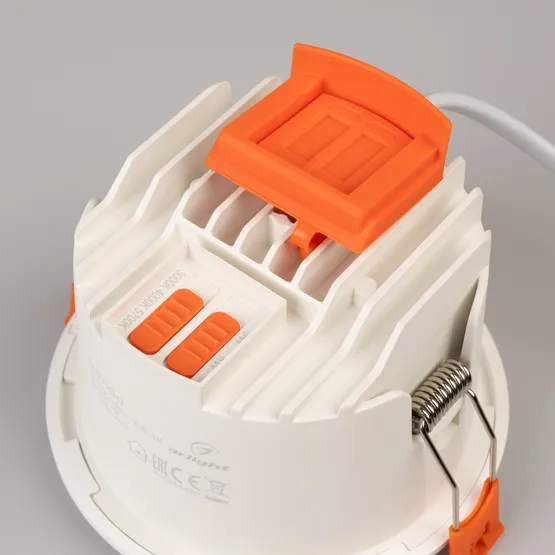 Фото #4 товара Светильник MS-ALORA-BUILT-R106-9W Day4000-MIX (WH, 60 deg, TRIAC) (Arlight, IP54 Пластик, 3 года)