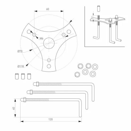 Фото #6 товара Светильник LGD-STEM-BOLL-H900-10W Warm2700 (GR, 185 deg, 230V) (Arlight, IP65 Металл, 3 года)