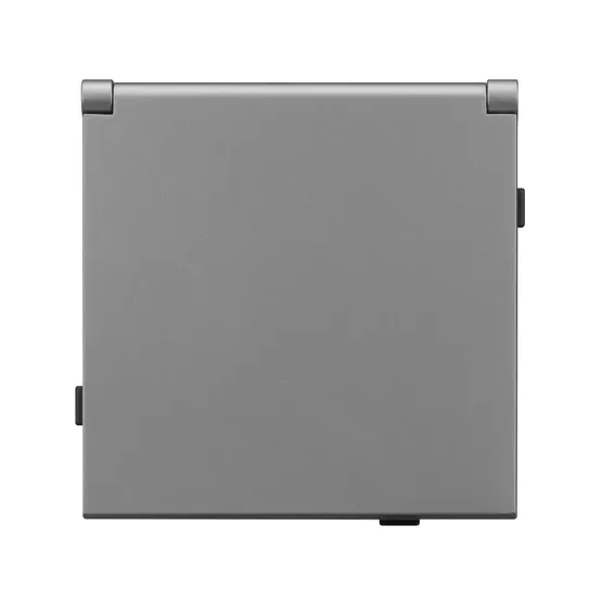 Фото #2 товара Механизм розетки влагозащищённый SCT-TENDO-MCP-PL-GR (230V, 16A) (Arlight, Графитовый)