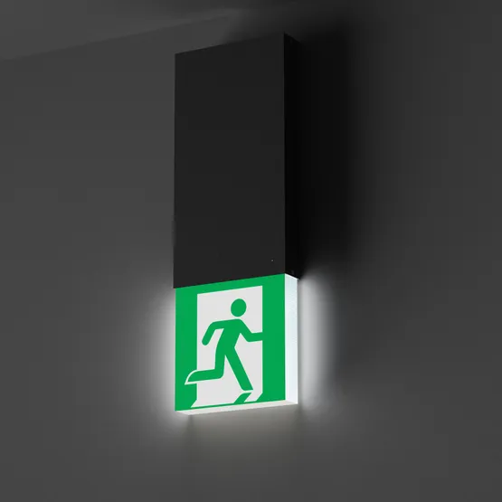 Фото #4 товара Световой указатель EMG-MARK-L-3H-BK (Arlight, IP40 Металл, 5 лет)