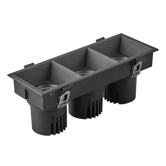 Фото #1 товара Светильник MS-FLOW-BUILT-S230x85-3x12W Day4000 (BK, 55 deg, 230V) (Arlight, IP20 Металл, 5 лет)