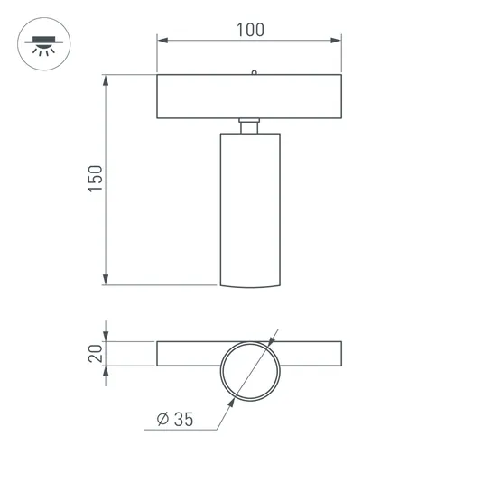 Фото #8 товара Светильник MAG-SPOT-25-R120-12W Warm3000 (BK, 30 deg, 24V, DALI) (Arlight, IP20 Металл, 5 лет)