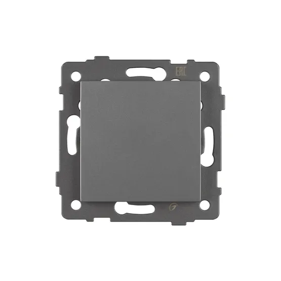 Фото #2 товара Механизм выключателя одноклавишный самовозвратный SWT-MKR1-PL-GR-V (250V, 10A) (Arlight, -)