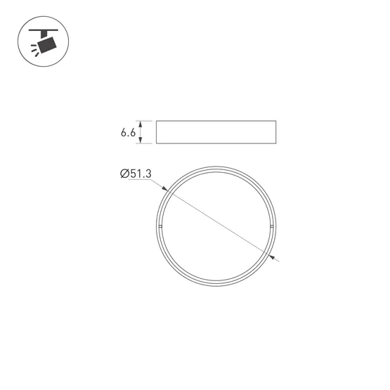 Фото #4 товара Светофильтр LGD-ARTIFACT-COLORFUL-FRAME-R55 (BK-RD) (Arlight, Металл)