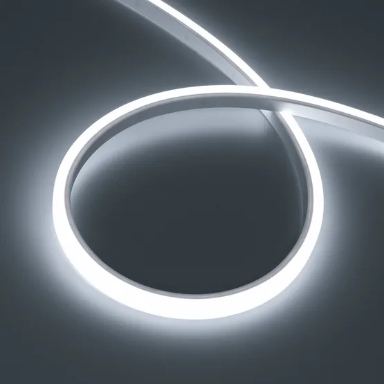 Фото #1 товара Светодиодная лента герметичная WAVE-TOP-PU-A144-10x10mm 24V White5700 (5 W/m, IP68, 1m, wire x1) (Arlight, Вывод боковой, 3 года)