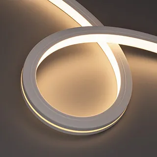 Фото #1 товара Светодиодная лента герметичная MOONLIGHT-TOP-X280-20x20mm 24V Warm3000 (10 W/m, IP67, 0,5m, wire x1) (Arlight, Образец)