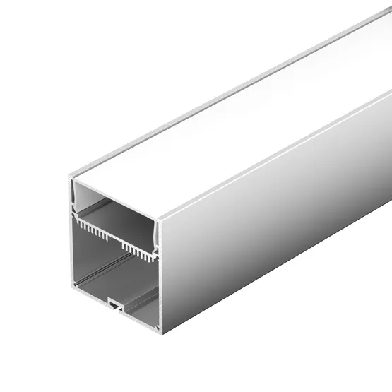 Фото #1 товара Профиль с экраном SL-LINE-7477-2500 ANOD+OPAL (Arlight, Алюминий)