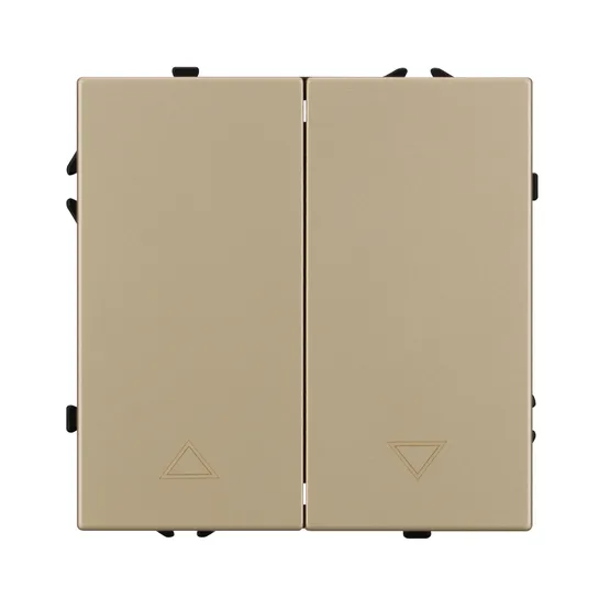 Фото #3 товара Механизм выключателя управления шторами SWT-NOBE-MKR2-SFPL-GD (230V, 10A) (Arlight, Золотой песок)