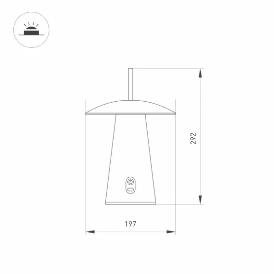 Фото #11 товара Светильник SP-PATIO-TAB-2W Warm3000 (BK, 127 deg) (Arlight, IP54 Металл, 2 года)