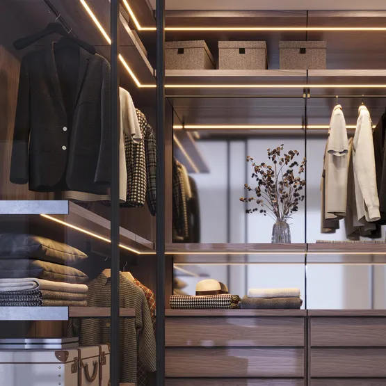 Фото #5 товара Набор для светодиодной подсветки ARL-KIT-SLIM-FC 24V Warm3000 (14 W/m, IP20, 2m) (Arlight, Алюминий+пластик)