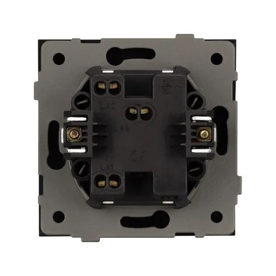 Фото #3 товара Механизм звонкового выключателя SWT-TENDO-MKR1-SFPL-BK (230V, 10A) (Arlight, Матовый черный)