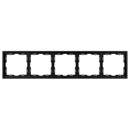 Фото #3 товара Рамка пластиковая FRM-NOBE-SFPL-5-BK (Arlight, Черный оникс)