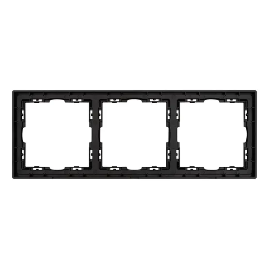 Фото #2 товара Рамка пластиковая FRM-NOBE-SFPL-3-GR (Arlight, Серый базальт)