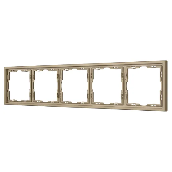 Фото #1 товара Рамка пластиковая FRM-NOBE-SFPL-5-GD (Arlight, Золотой песок)