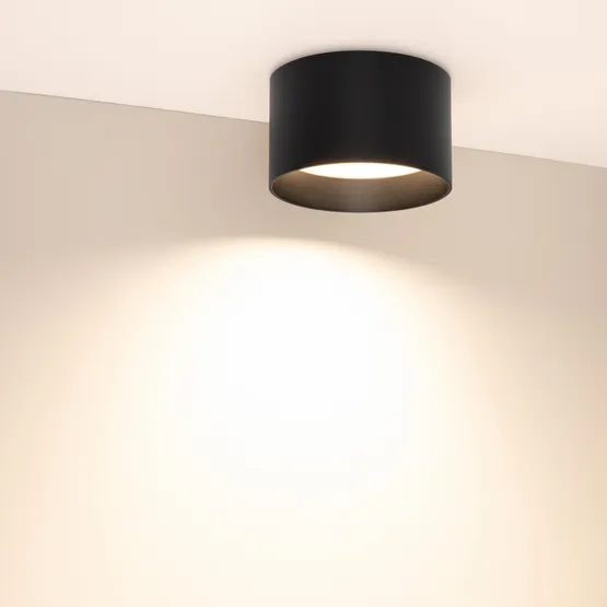 Фото #2 товара Светильник SP-BISCOTTO-R140-15W Warm3300-MIX (BK, 80 deg, 230V) (Arlight, IP54 Металл, 5 лет)