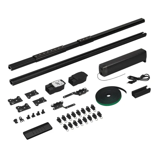 Фото #1 товара Карниз для штор с электроприводом CNK-M1-TY-RF-2M-BK (Arlight, IP20 Металл, 5 лет)