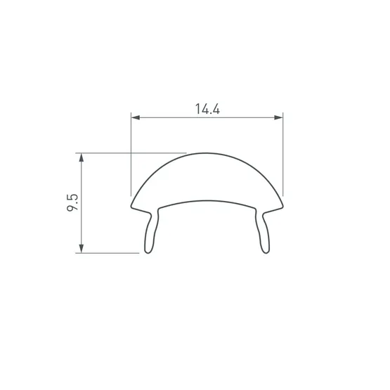 Фото #4 товара Экран с линзой 10°-60° для PDS, MIC (Arlight, Пластик)