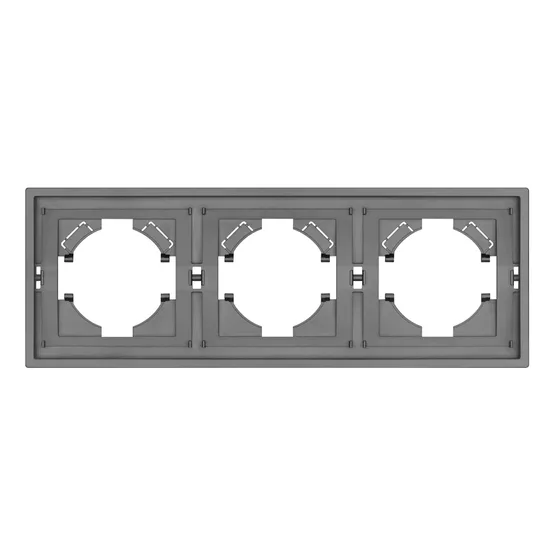 Фото #3 товара Рамка пластиковая FRM-TENDO-PL-3-GR (Arlight, Графитовый)