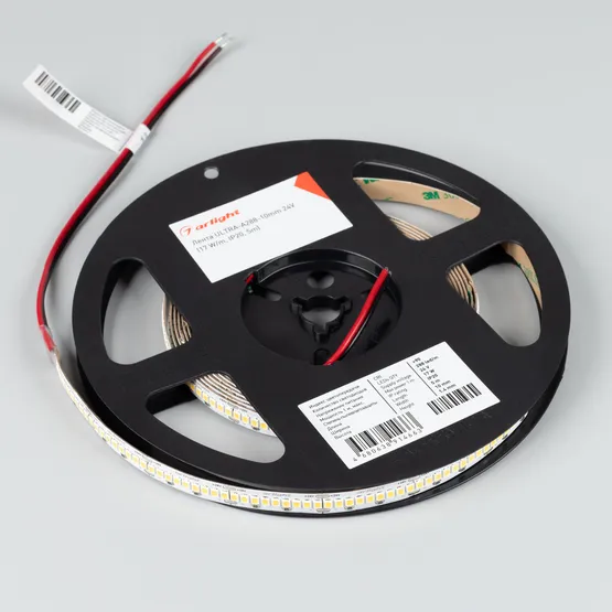 Фото #3 товара Светодиодная лента ULTRA-A288-10mm 24V White6000 (17 W/m, IP20, 5m) (Arlight, высок.эфф.200 лм/Вт)