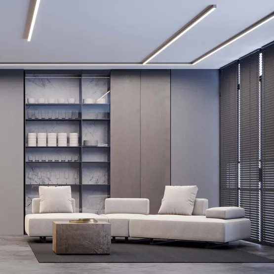 Фото #9 товара Профиль SL-LINE-3638-LW-2000 ANOD OLIVE GREY (Arlight, Алюминий)