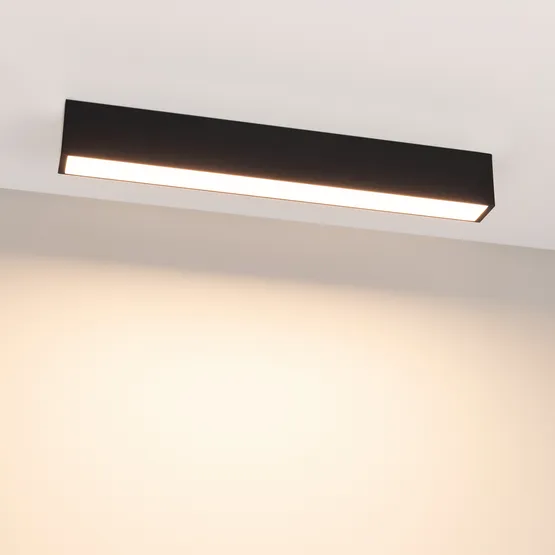 Фото #3 товара Светильник SP-LINE-4970-L510-17W Warm3000 (RAL9005, 120 deg, 230V) IP33 (Arlight, Металл)