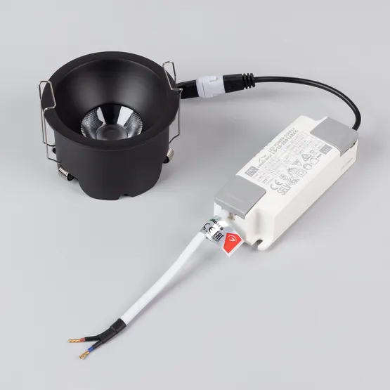 Фото #4 товара Светильник MS-HARBOR-R82-10W Warm3000 (BK, 50 deg, 230V) (Arlight, IP20 Металл, 5 лет)