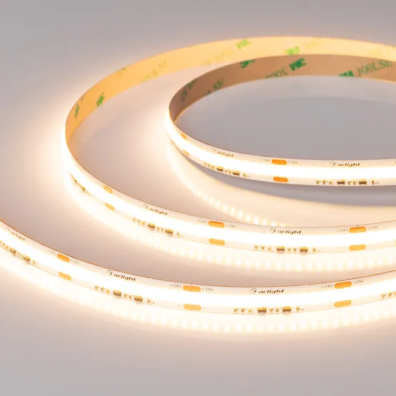 Фото #1 товара Светодиодная лента COB-X560-10mm 24V Dim-To-Warm (14 W/m, IP20, 5m) (Arlight, Dim-To-Warm)