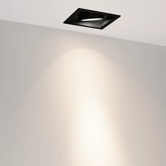 Фото #4 товара Светильник MS-VORTEX-BUILT-S140x140-30W Day4000 (BK-BK, 17 deg, 230V) (Arlight, IP20 Металл, 5 лет)