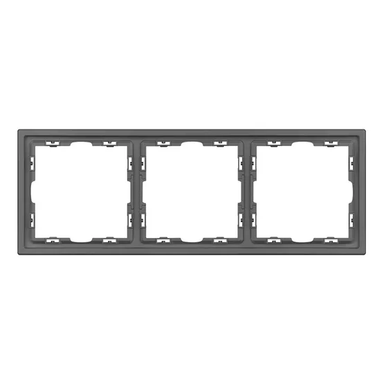 Фото #3 товара Рамка пластиковая FRM-NOBE-SFPL-3-GR (Arlight, Серый базальт)