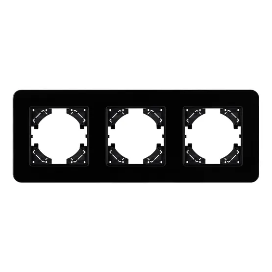 Фото #3 товара Рамка стеклянная FRM-OMALI-GS-3-BK (Arlight, -)