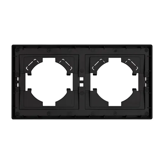 Фото #2 товара Рамка пластиковая FRM-TENDO-SFPL-2-GR (Arlight, Матовый графитовый)