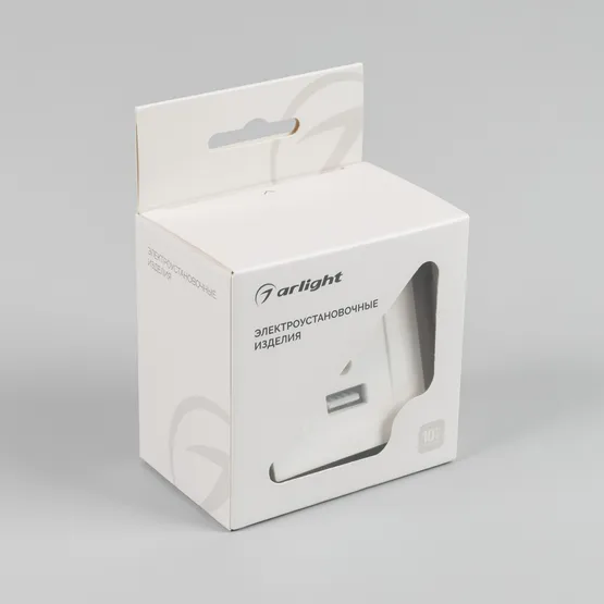 Фото #4 товара Механизм USB розетки SCT-MUAC-PL-WH-V (5V, 3A, QC4) (Arlight, -)